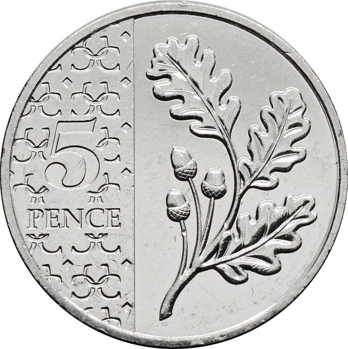 5 пенсов 2023 Великобритания