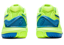 Женские теннисные кроссовки Asics Gel-Resolution 9 - hazard green/reborn blue