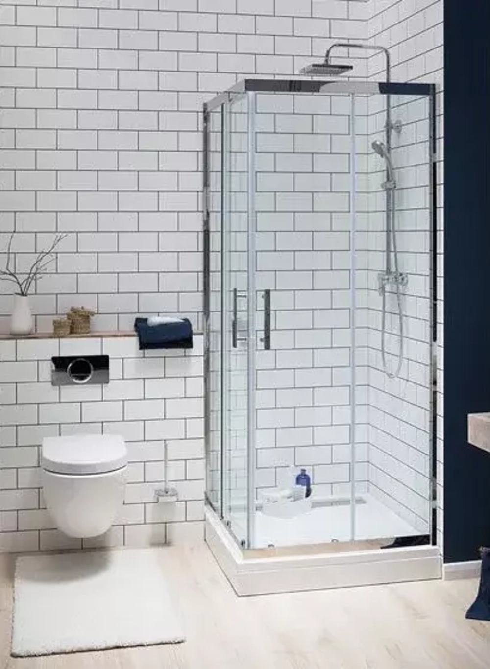 Душевой уголок Aquanet Delta Cube NPE1142 100x100, прозрачное стекло