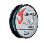 Плетеный шнур Daiwa J-Braid X8 Multicolor 0,13мм 18lb 150м