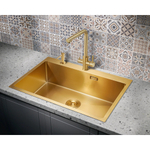 Мойка для кухни Milacio Denia 750 Steel MC.77508 золото