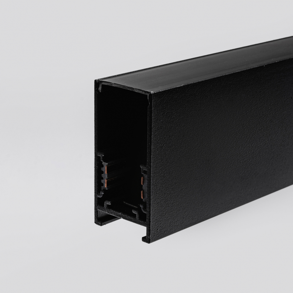 Магнитный накладной трековый шинопровод Terra MKT-2S-200-B 2м Черный