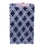 Коврик для ванной 60*100"Геометрия» синий