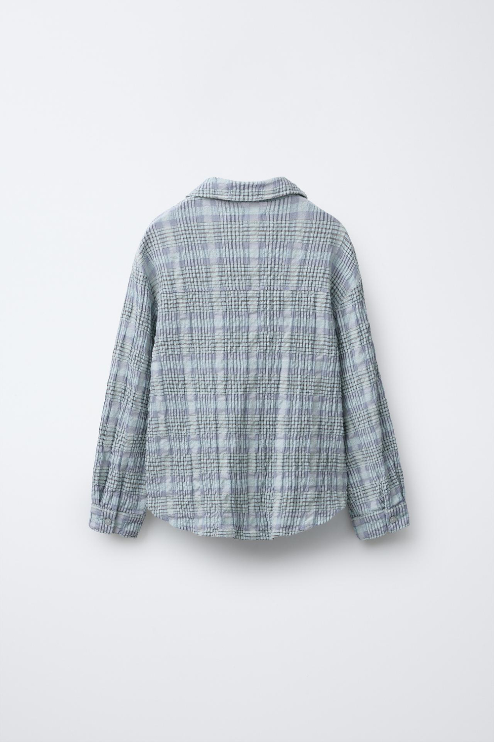 ZARA РУБАШКА В КЛЕТКУ, ЛАВАНДОВО-СИНИЙ