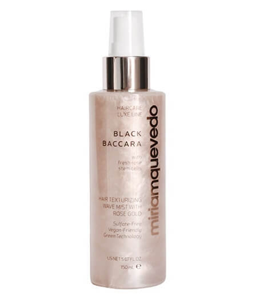 MIRIAMQUEVEDO Black Baccara Hair Texturizing Wave Mist With Rose Gold