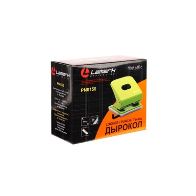 Дырокол 30л. Lamark Metallic красный PN0150