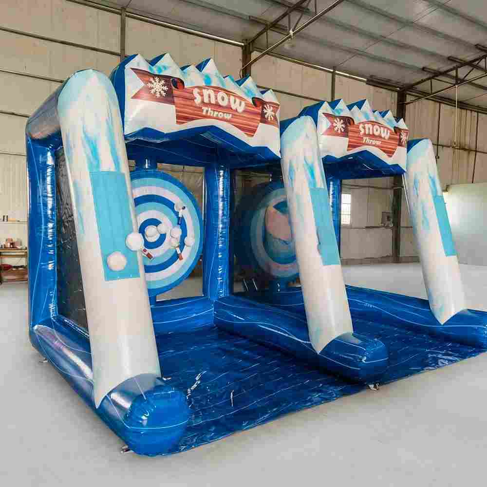 Надувной дартс «Снежки» на подкачке, размер 4,8×3×2,6 м