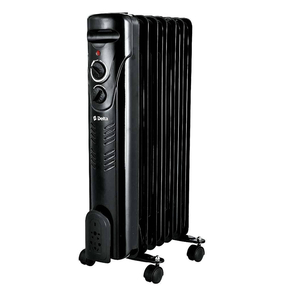 Обогреватель масляный D10-7 "DELTA", 1500 Вт, 7 секций, черный