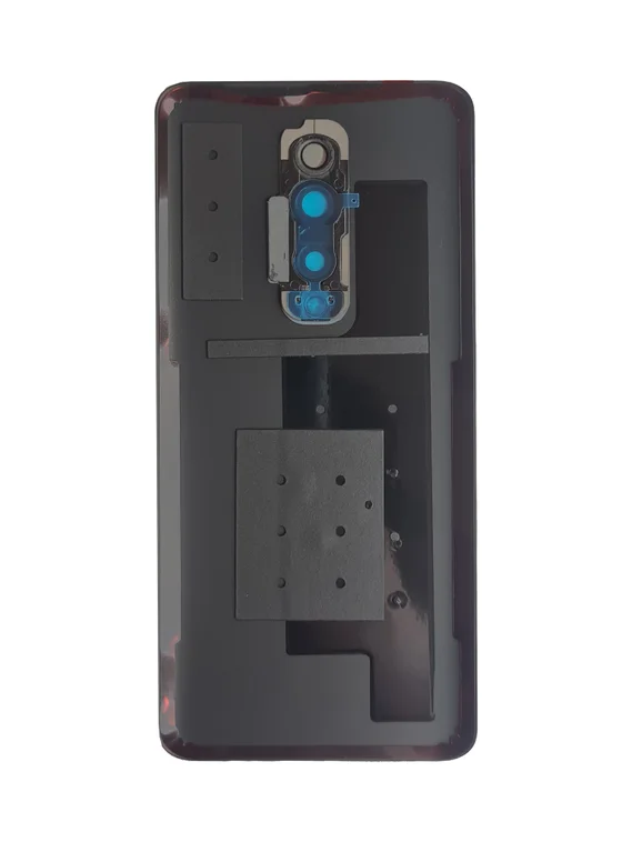 Задняя крышка для OnePlus 7 Pro черная глянцевая (Mirror Black) со стеклом камеры