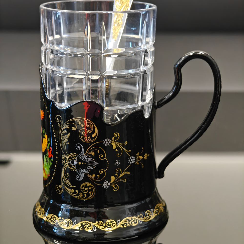 Коллекционный чайный набор "Иван-царевич и Жар-птица" (Ручная роспись Палех)