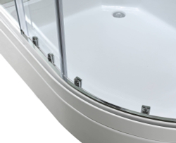 Душевая кабина AvaCan (АваКан) EM3912LLEDT со средним подоном, с ГМ, с электрикой и LED освещением, 120х90х220