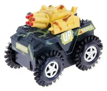 Машинка - перевёртыш " Танк " арт. 160 , ( цвет коричневый  )