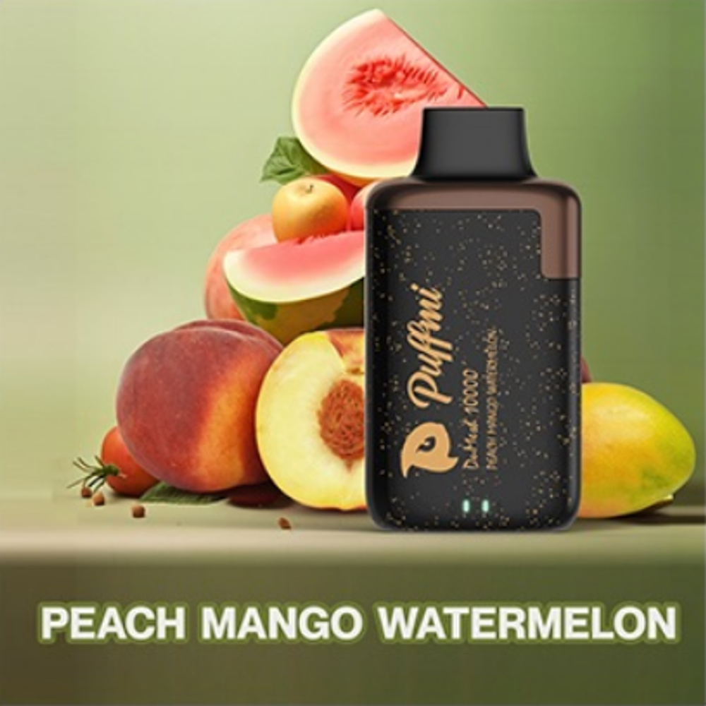 Puffmi Dumesh Peach mango watermelon (Персик-манго-арбуз) 10000 затяжек 20мг Hard (2% Hard)