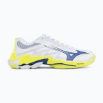 Кроссовки волейбольные Mizuno Wave Lightning Elite white/lighting yellow/dazzling blue