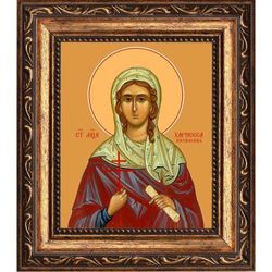 Хариесса Коринфская мученица. Икона на холсте.