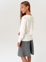 Юбка для девочки в школу AT927 серый