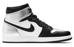 Кроссовки Jordan Air Jordan 1 High Og Retro "Silver Toe" (Женская размерная сетка)