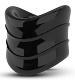 Черное эрекционное кольцо на мошонку Beef Ball Stretcher Snug X Long (Цвет: черный)