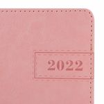 Ежедневник датированный 2022 А5 138x213 мм BRAUBERG "Imperial", под кожу, розовый, 112761