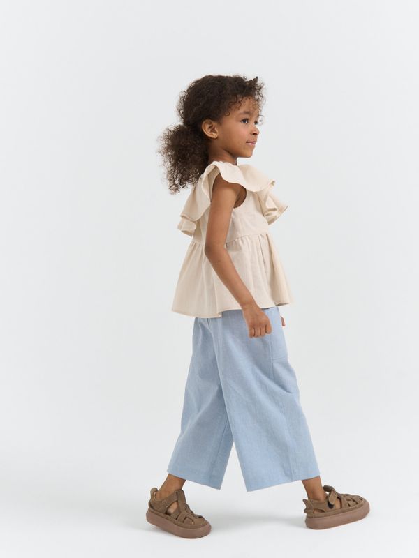 Брюки кюлоты хлопковые 