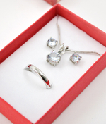 Прямоугольный подарочный футляр №15 под кольцо.