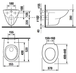 Комплект инсталляции с унитазом Roca MATEO 893100010 с  сиденьем микролифт и клавишей смыва