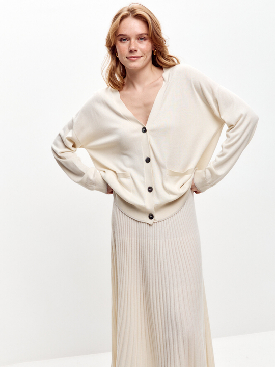 Кардиган из шелка и кашемира