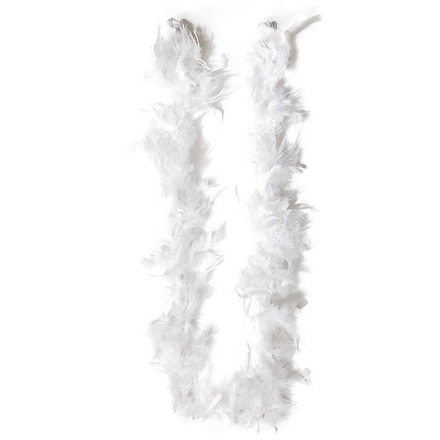 Боа белое 130см