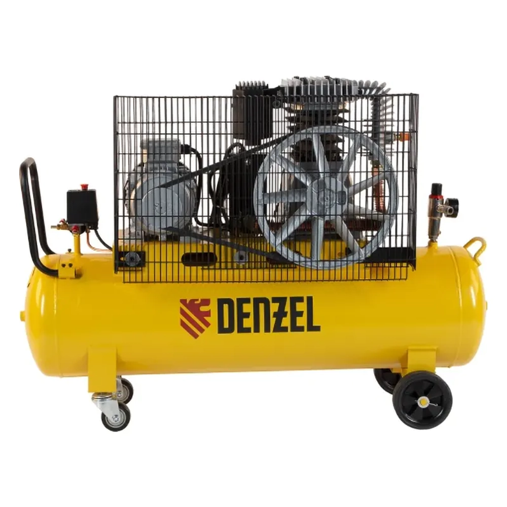 DENZEL BCI4000-T/100 компрессор воздушный 4.0 квт, ременный привод, 100 литров, 690 л/мин 58123