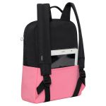 Рюкзак Grizzly, 24*34*12см, 1 отделение, 4 кармана, укрепленная спинка, черный-розовый