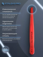 Пинцет для бровей (широкие скошенные кромки), красный