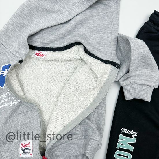 Комплект из футера "Mickey Mouse" серый/черный