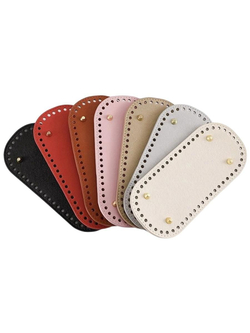 Донышко для сумки и корзинки (овал 10 *22 см, цвет ярко-красный)/ основание для вязаных крючком сумок