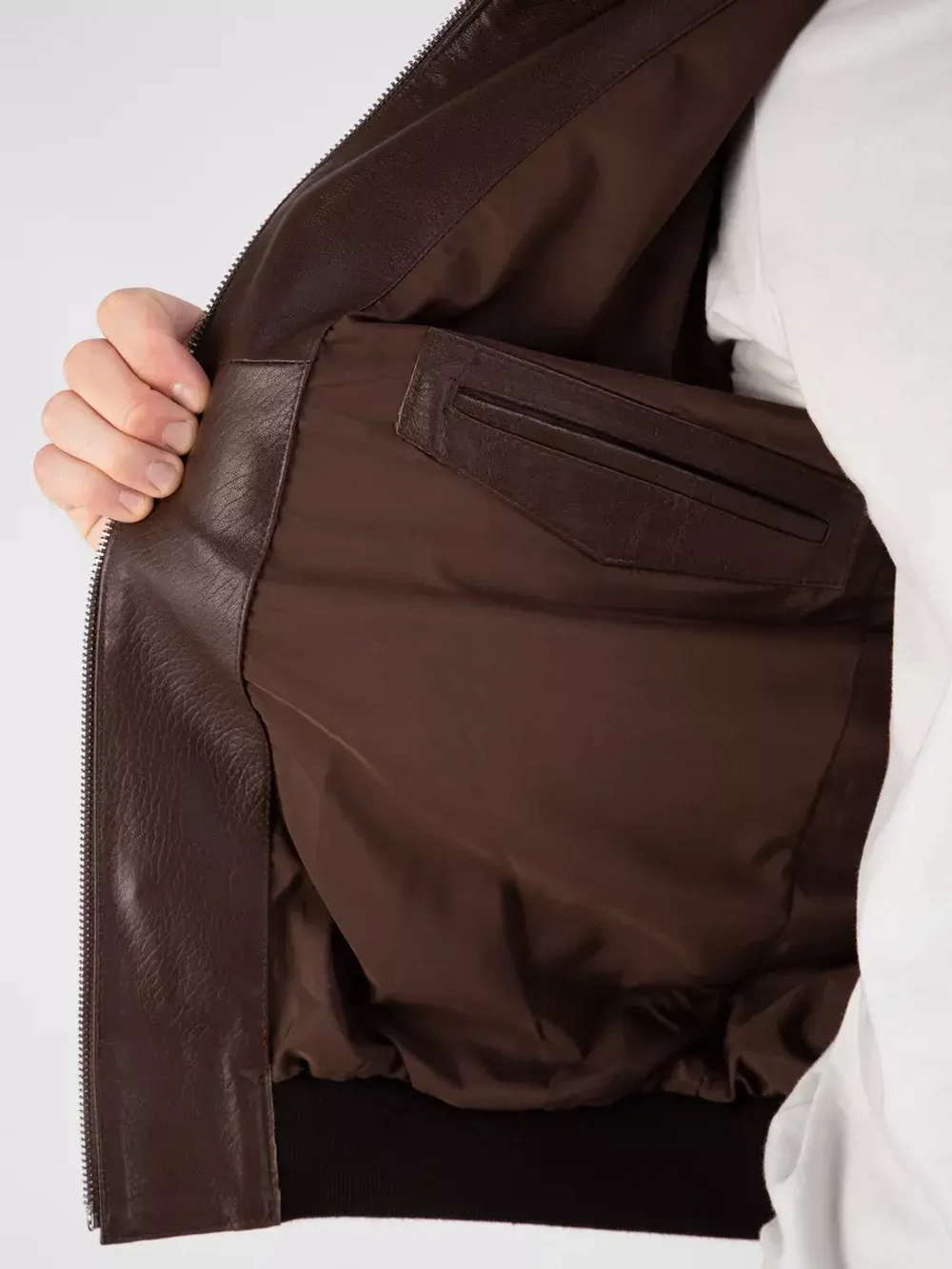 Куртка кожаная из натуральной кожи демисезон