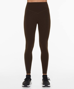 OYSHO Легинсы до щиколотки Compressive Running с высокой посадкой, 65 см, темно-коричневый