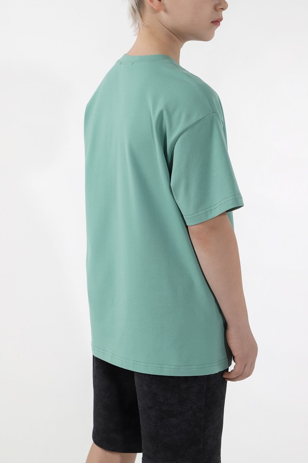 Фуфайка (футболка) для мальчика  Леон-3 Виотекс ЗЕЛЁНЫЙ