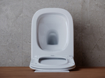 Комплект подвесной безободковый унитаз Ceramica Nova Noel CN3013 с сиденьем микролифт + инсталляция Geberit Delta 458.149.21.1 с кнопкой, хром глянцевый