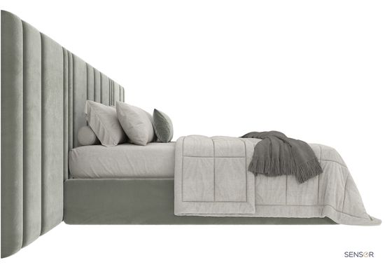 Кровать Калабрия с широким изголовьем