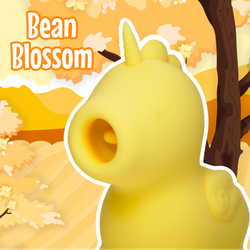 Вибромассажер Unihorn - Bean Blossom со стимуляцией язычком