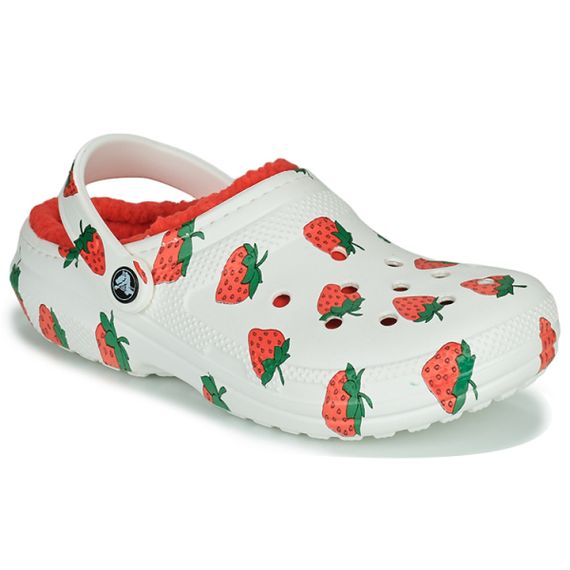 Crocs Comfort Wear-Resistant Cotton Sandal 'White Red'