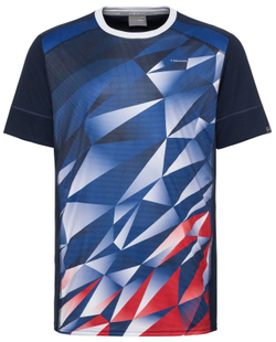 Футболка для мальчика теннисная Head Medley T-Shirt - royal blue/red