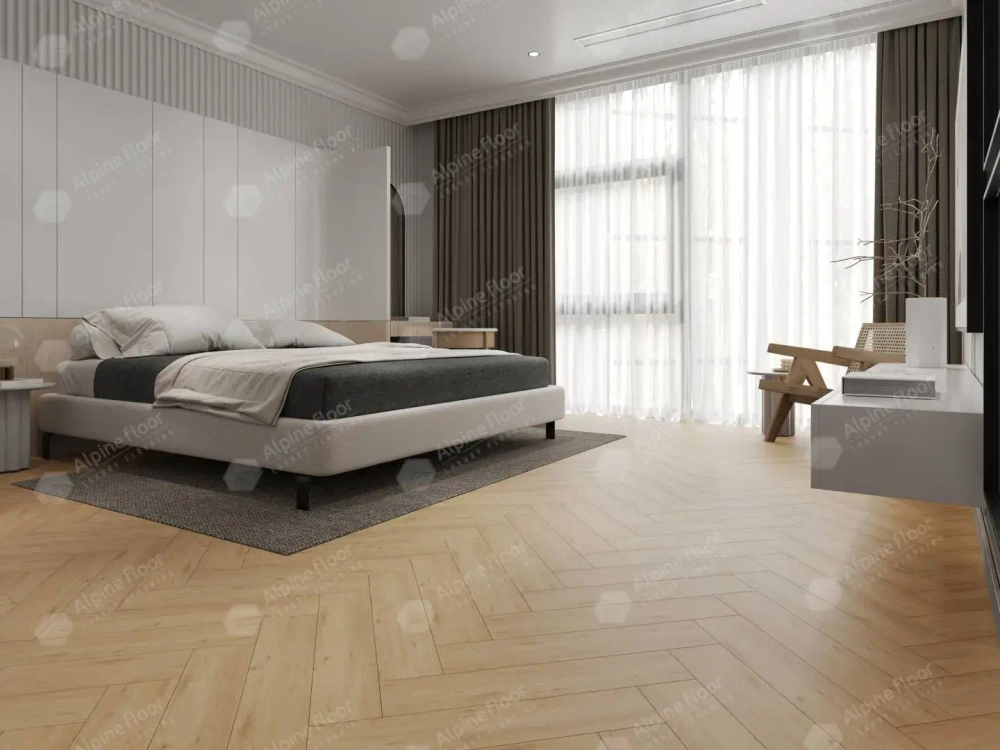 Каменно-полимерная плитка Alpine Floor Parquet Light Дуб Лесат ЕСО 13-26