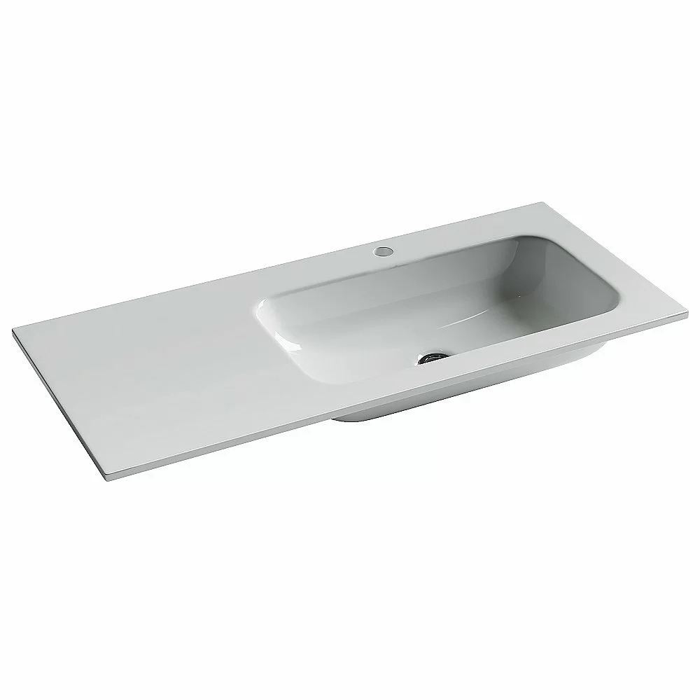 Тумба с раковиной Sancos SNOB R SNR100RCE Beige Soft правая/бежевая матовая