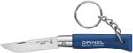 Нож-брелок Opinel №4, нержавеющая сталь, синий, 002053