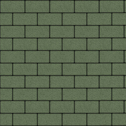 Тротуарная плитка ПРЯМОУГОЛЬНИК 200x100 мм - Гранит Зеленый