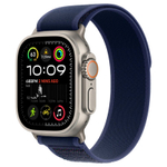 Умные часы Apple Watch Ultra 2 (2024) GPS+Cellular 49mm, Natural Titanium ремешок "Blue Trail Loop", размер M/L 145–210mm (MX4L3)