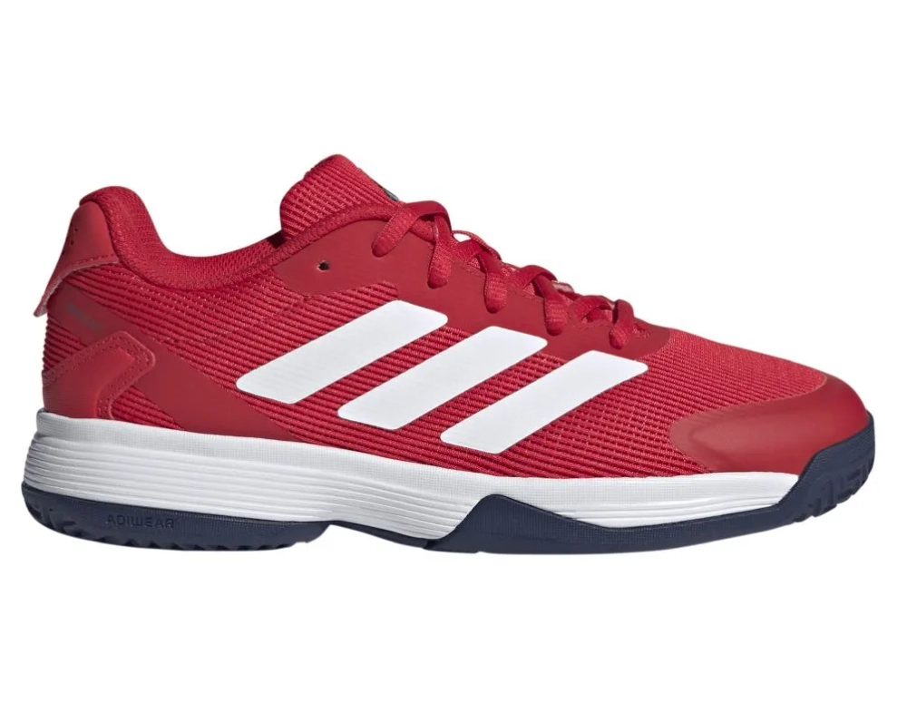 Детские теннисные кроссовки Adidas Ubersonic K - pure ruby/cloud white/dark blue