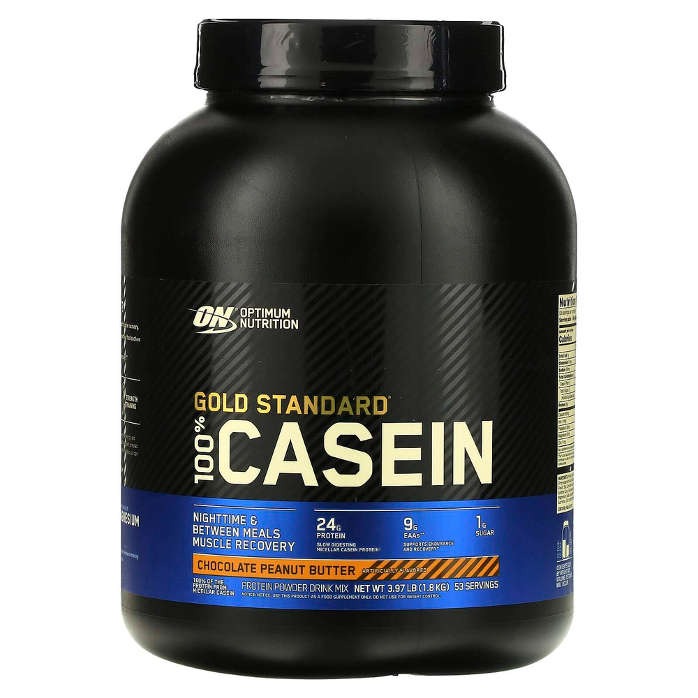 Optimum Nutrition, Gold Standard® 100% Casein, со вкусом шоколада и арахисовой пасты, 1,8 кг (3,97 фунта)