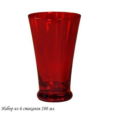 Lenardi 584-023 Набор из 6 стаканов 280мл в под.уп.(х4)Стекло