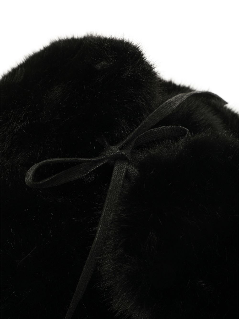 Шапка-ушанка Black Faux Fur Trapper